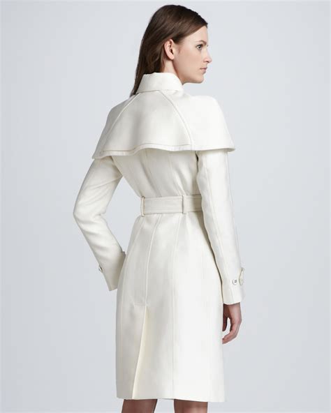 burberry prorsum caped coat|Burberry Prorsum Caped Duchess Satin Trenchcoat .